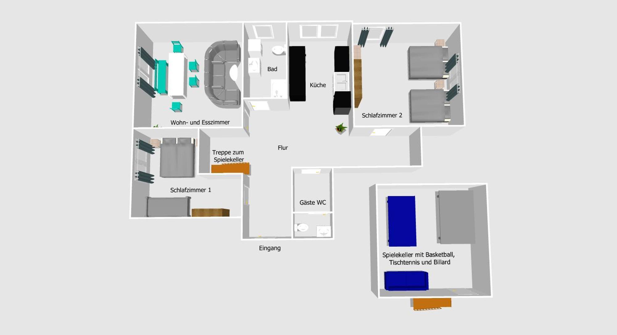 Apartment Mitte - 2 Parkplaetze - Koselig *